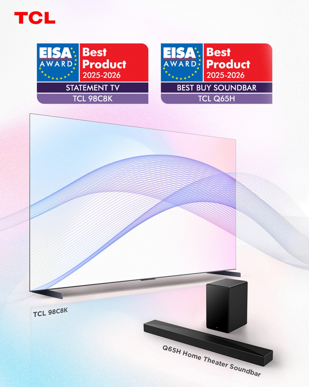 TCL domină cu cinci premii EISA, redefinind excelența în tehnologia ecranelor mari și QD-Mini LED
